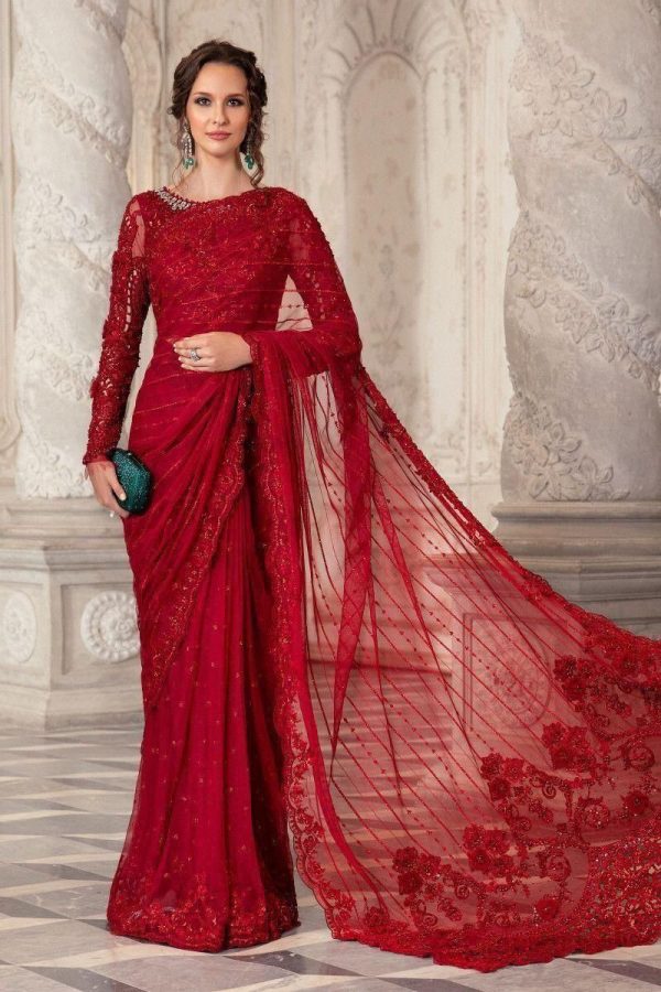 Maria B Exclusive Saree - Unstitched